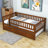  Wooden Daybed with with Trundle and Slats-1035742909-1035742911