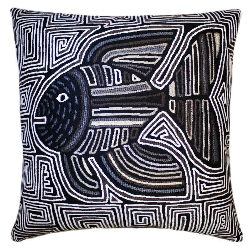 Ensemble de housse de coussin 2 pièces Sallie Duncan Designs, Brun / gris / crème