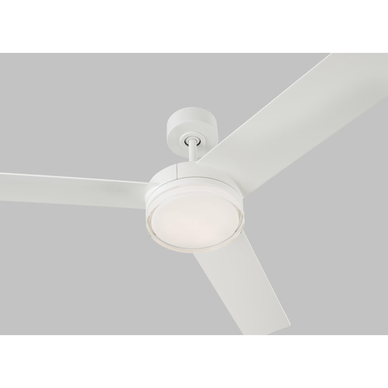 LED Ceiling Fan, Matte White
