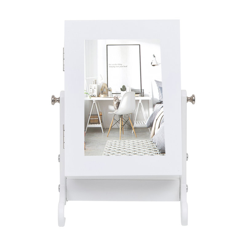 Petit comptoir de rangement avec armoire et armoire à bijoux
