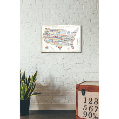 «US City Map» par Michael Mullan, acrylique