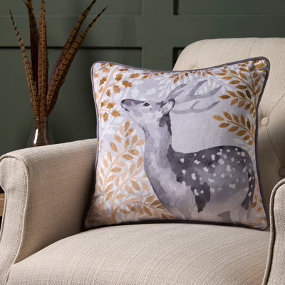 Forest Animals Animal Print Square Throw Cushion Cover