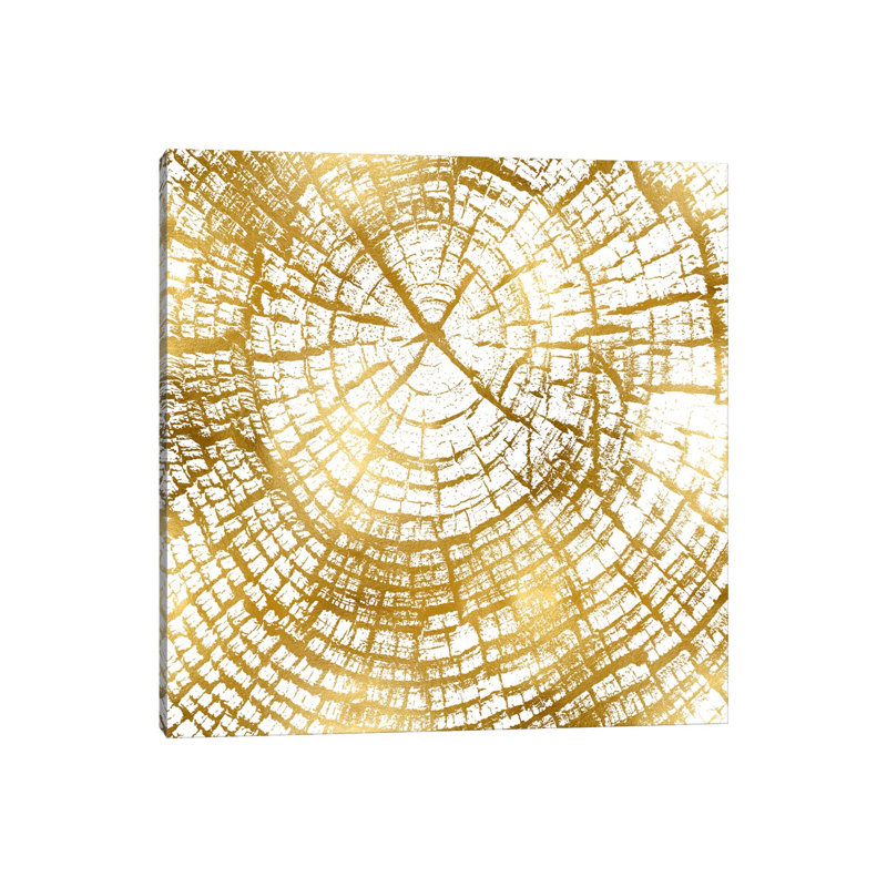 Chipped Gold II by Danielle Carson - Wrapped Canvas Print, 30.48 cm H x 30.48 cm W