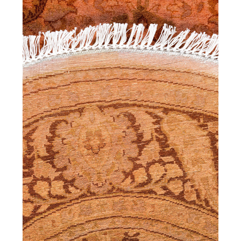 Overdyed One-of-a-Kind 4' 1" X 6' 1" Hand Knotted Area Rug