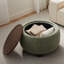 Repose-pieds rembourré avec rangement et plateau en bois-706744314