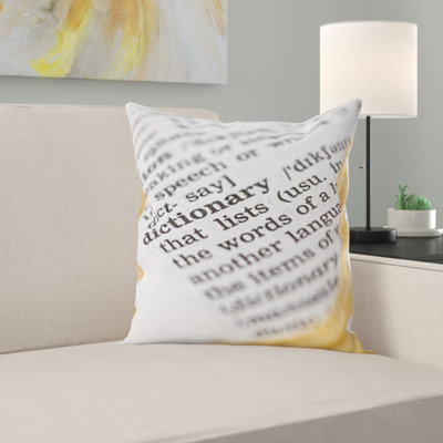 Coussin décoratif dictionnaire