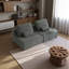 Luxury Modular Upholstered Sectional Sofa,  Convertible Compressed Couch, 2 Single Seats, Free Combination-850355887