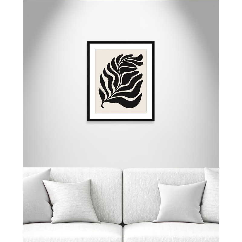 «Flow of Nature Print» par Royle, L 21,5 po x H 25,5 po, Imprimé mat, Satin Black