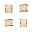 Mocha Check Napkin Rings