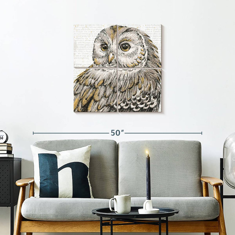 Brampt Beautiful Owls I, H 26 po x l 26 po