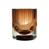 Thick Cylinder Vase-Amber Tobacco