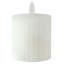 Fluted LED Wax Pillar, 3x4 Inch