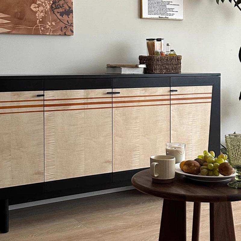 Buffet de rangement Retro, Noir