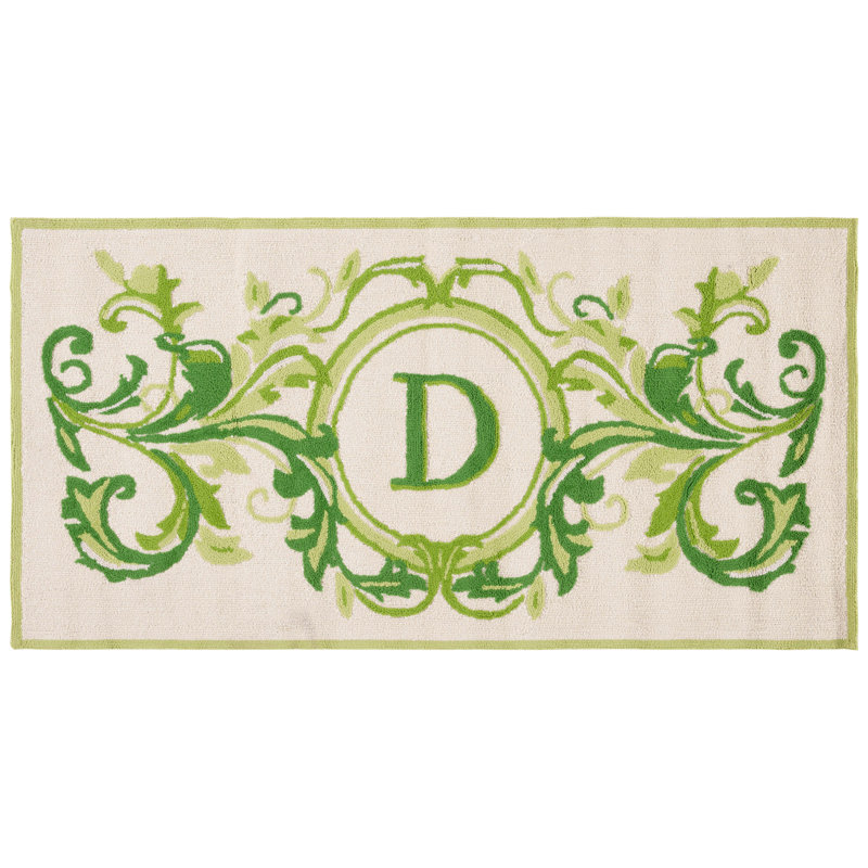 Paillasson Beldegg, D, L 36 po x L 72 po, Beige et vert