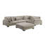 Canapé modulaire 5 pièces avec repose-pieds Koah-131278849