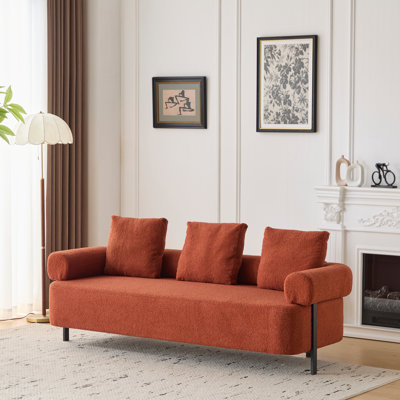 Modern 3-Seater Upholstered Sofa