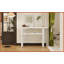 Table basse moderne et minimaliste avec rangement, blanc antique - capacité de 264 lb, facile à assembler pour le salon-116968974