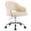 Chaise de bureau moderne rembourrée en velours de 21 po de largeur avec accoudoirs-1716354258