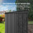 Aiho 6 ft. W X 4 ft. D Galvanized Steel Horizontal Storage Shed-65754512