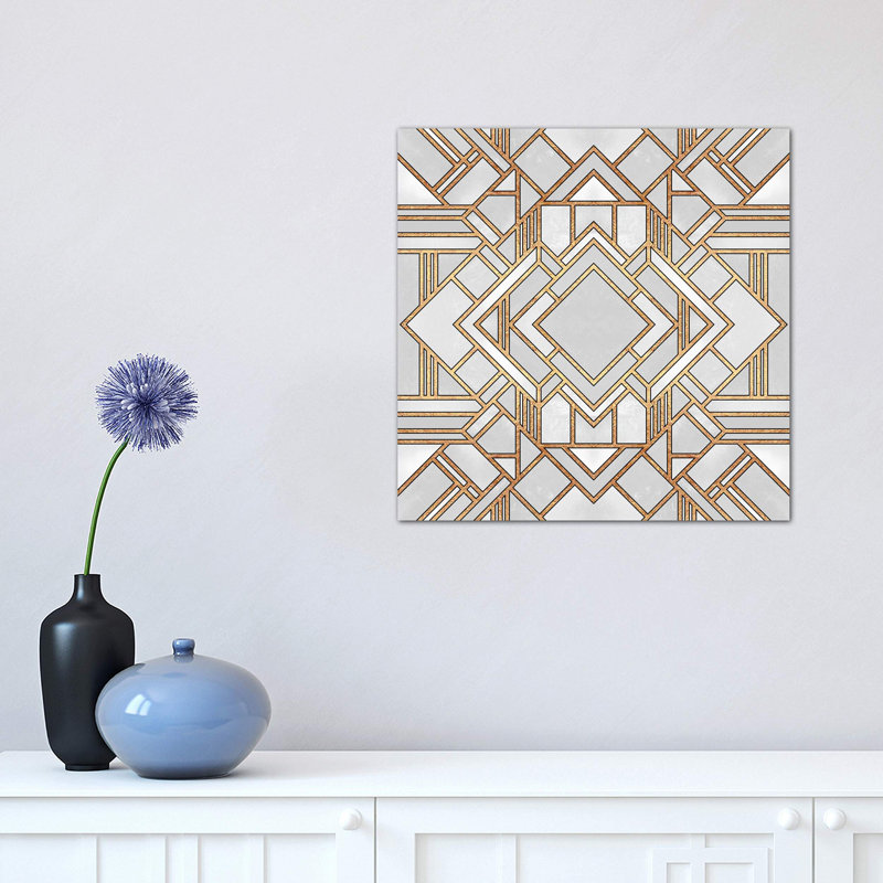 Art Deco I by Elisabeth Fredriksson - Wrapped Canvas Print