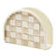 Mocha Check Napkin Holder