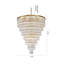 Lustre en cristal 27 lumières Creyton-451479400