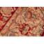 Tapis ivoire / rouge / gris en laine noué à la main de style rectangulaire Padang Sidempuan de 6 pi 1 po x 9 pi 1 po