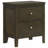 Clement Dark Cocoa 2-drawer Nightstand Bedside Table