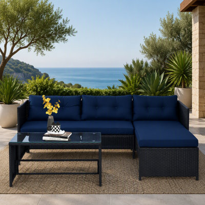 Ensemble de canapé d'extérieur Loveseat