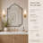 Airius Decorative Scalloped Bathroom Vanity Mirrors, Arched Wall Mirror-1559797670-1559797665