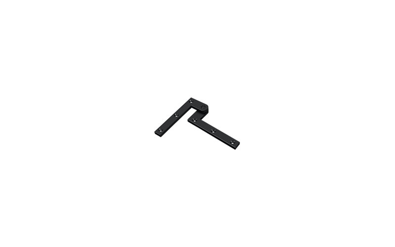 99'' x 16'' Butt Bearing Hinge, Black