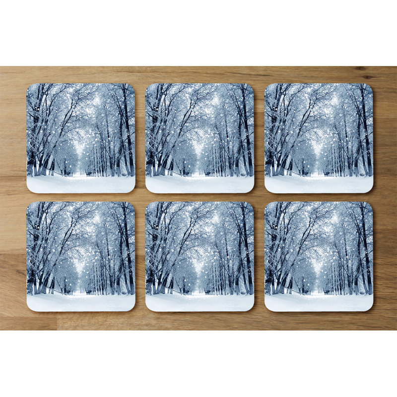 Square 6 Piece Coaster Set
