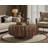 Khadim 31.5" Round Drum Coffee Table-161999406