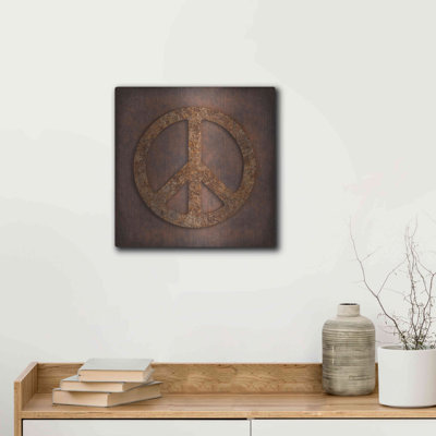 Latitude Run® «Rusted Peace» par Andrea Haase, mur en métal