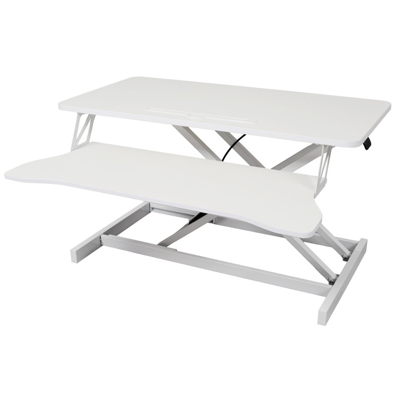 Adjustable Height Standing Laptop Desk (Not Include Stools), White