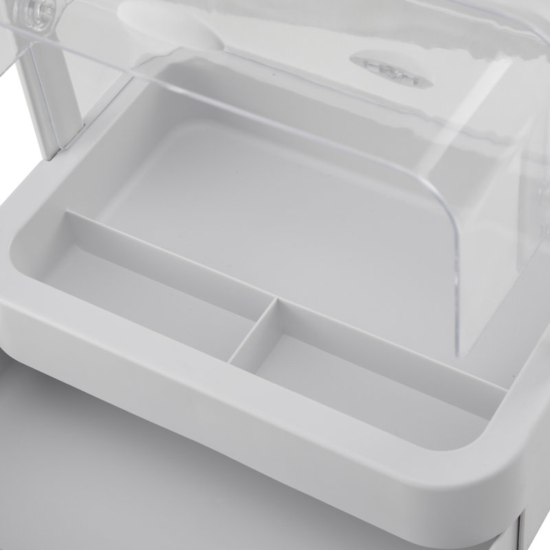Lillan Plastic 3 Compartment Makeup Organiser