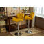 Tabourets de bar contemporains réglables à hauteur réglable avec pivot et repose-pieds, ensemble de 2-1875793142