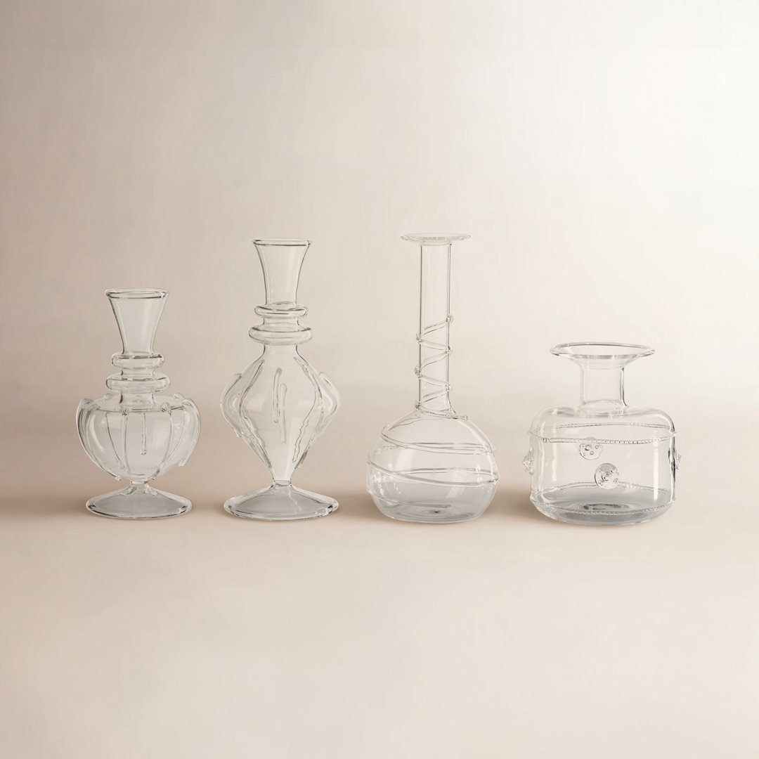 Handmade Glass Table Vase (Set of 4) Abigails