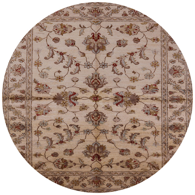 Tapis oriental brun / beige Hovag, Rond 3 pi