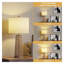 Ensemble de 2 lampes de table bohèmes en rotin avec abat-jour en lin, lampes de chevet à intensité variable (3 niveaux) pour salon et chambre, marron