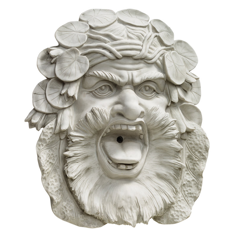 Fontaine murale sculpturale Hafod Mansion Greenman