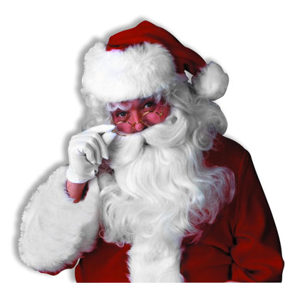 PMU Christmas Celebration Costume Party Santa Wig Beard Sets Mens 1pkg Pkg1