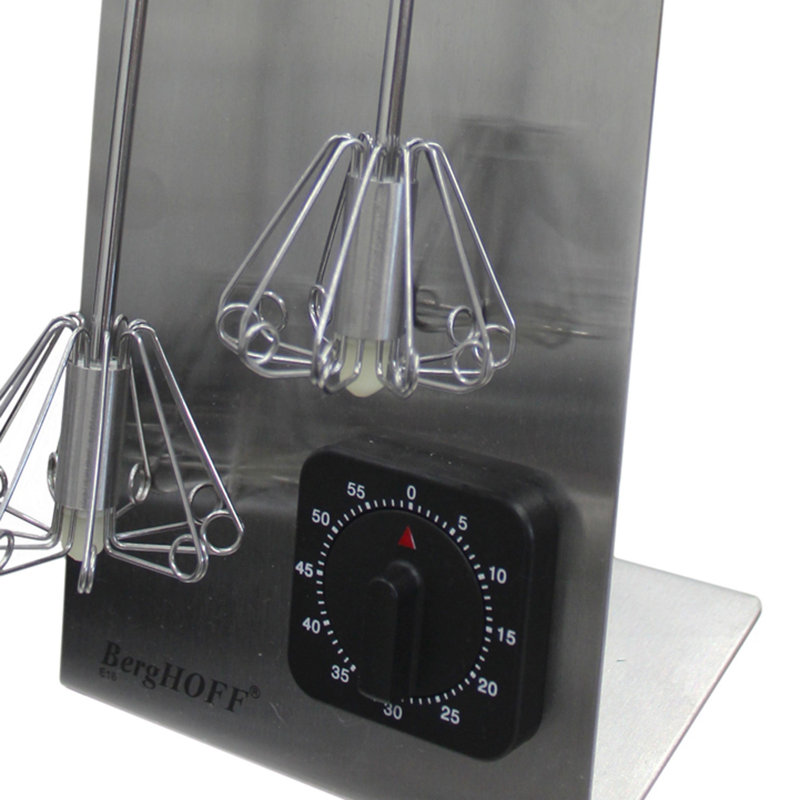 BergHOFF 3-Piece Whisk Set with Free Timer, Red