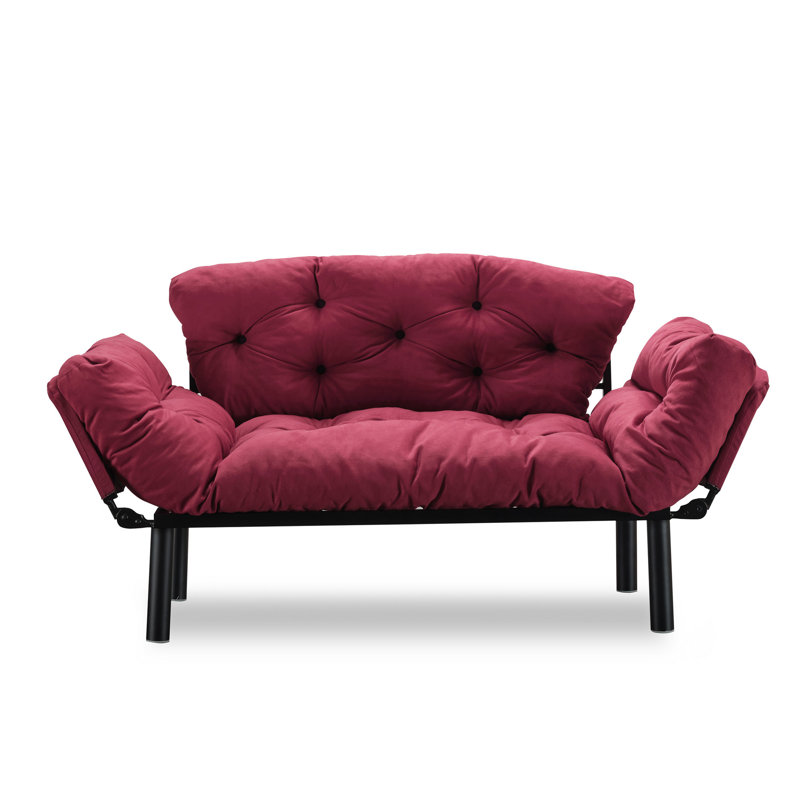 Caille 2 Seater Clic Clac Sofa Bed, Maroon