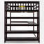 Lit mezzanine avec bureau intégré et tablettes-113752952-113752953