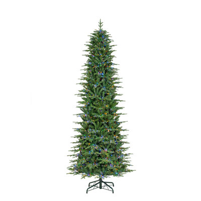 Slim Pre-Lit Fir Christmas Tree