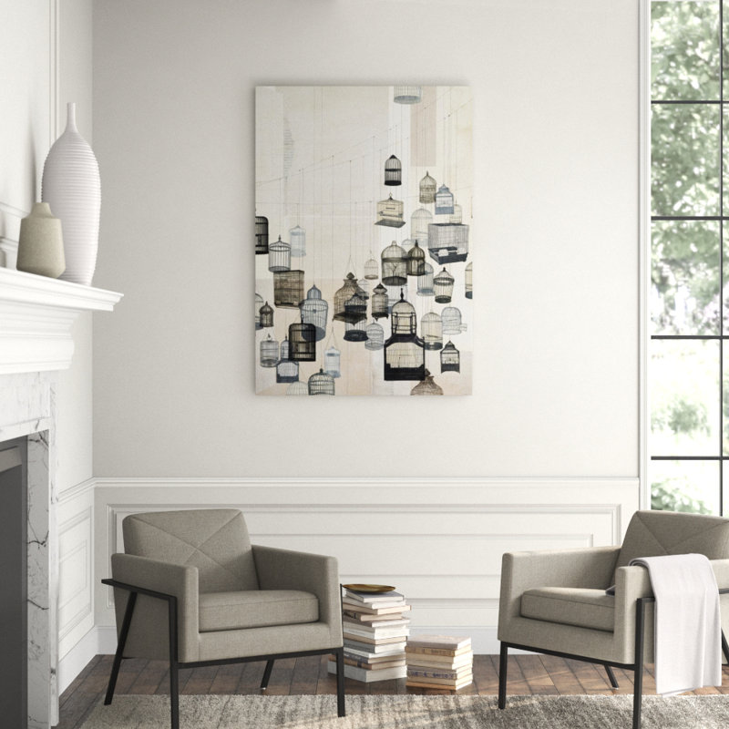 Birdcages II Print by Natasha Marie, Outdoor, 57" H x 40" W