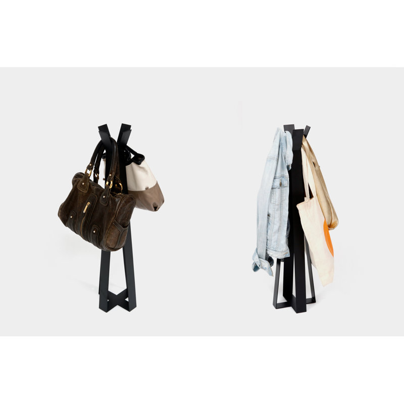 IDMIYFM 4 - Hook Coat Rack, Black