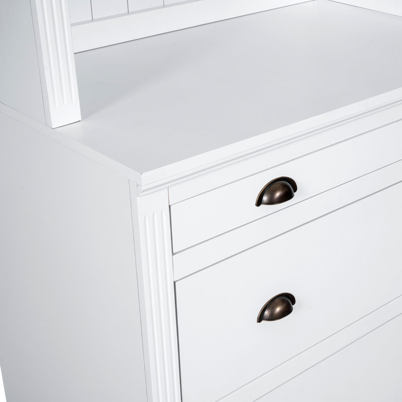 83.4"Tall Bookshelf Suite, Bookcase Suite With LED Lighting, Drawers And Open Shelves,2-Piece Set Storage Bookshelf