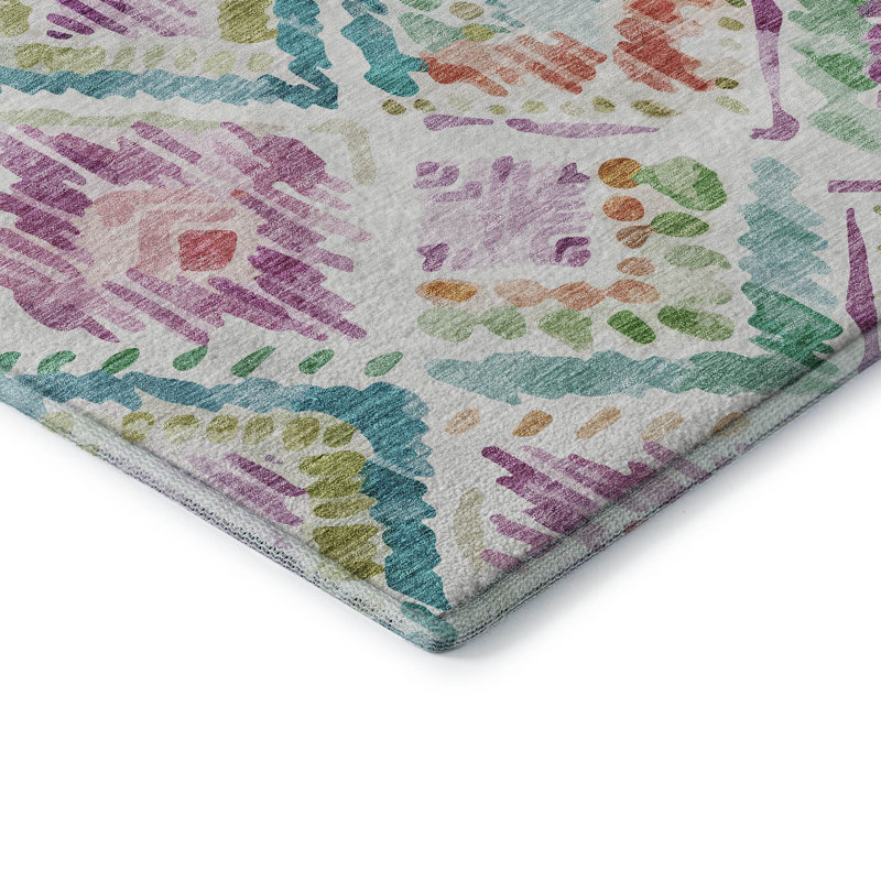 Premium Machine Washable Blaise AMF1088 Geometric Rug, Rectangle 9' x 12'